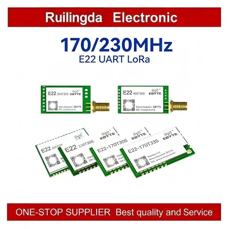 E22-170T30S E22-170T33S  E22170T30S E22170T33S 170MHz LoRa Module 30/33dBm E22 UART Series SMD