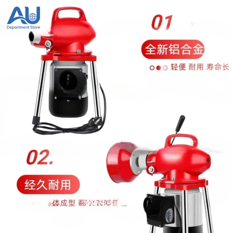 Pipe dredger, electric toilet dredger, sewer dredging machine, household sewer dredging