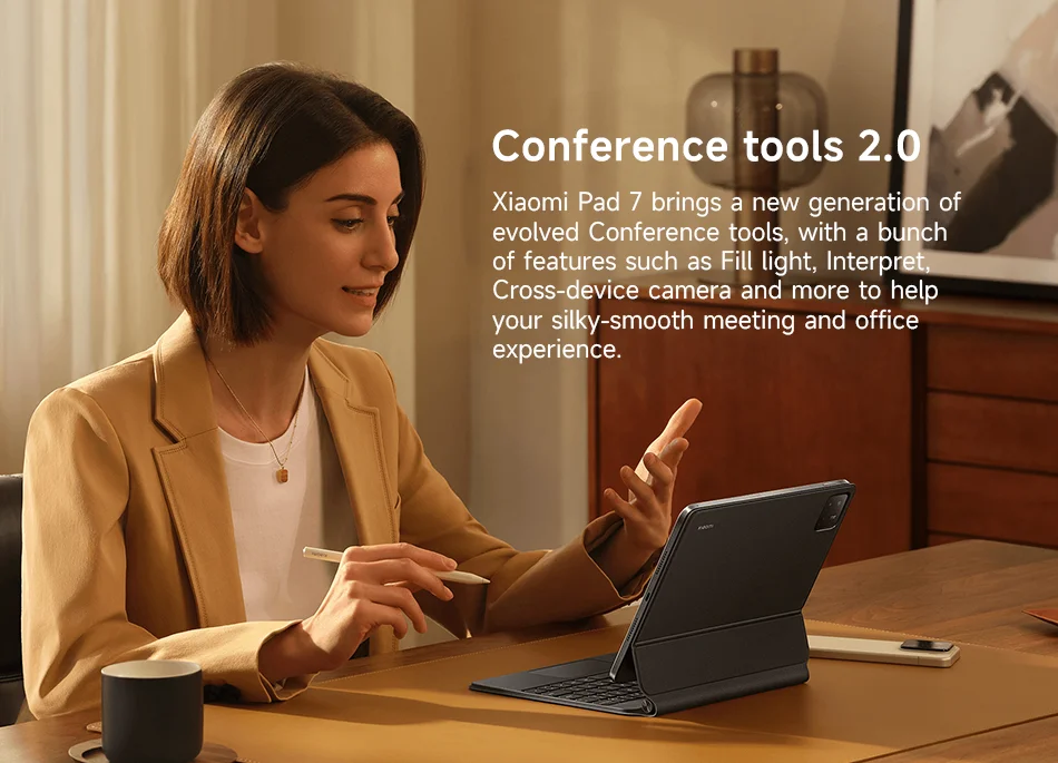 Global Version Xiaomi Pad 7 Snapdragon 7+ Gen 3 Xiaomi HyperOS 2 11.2" 3.2K 144Hz Dispaly 8850mAh Battery 45W Turbo Charging