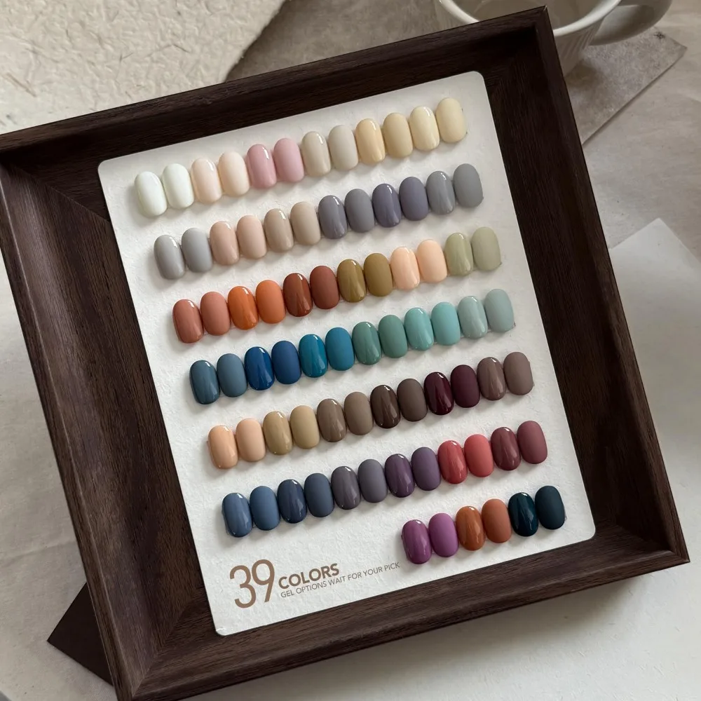 Kit de vernis à ongles Gel 42 pièces avec couche de finition brillante et mate, couche de Base pour Salon et manucure bricolage à la maison