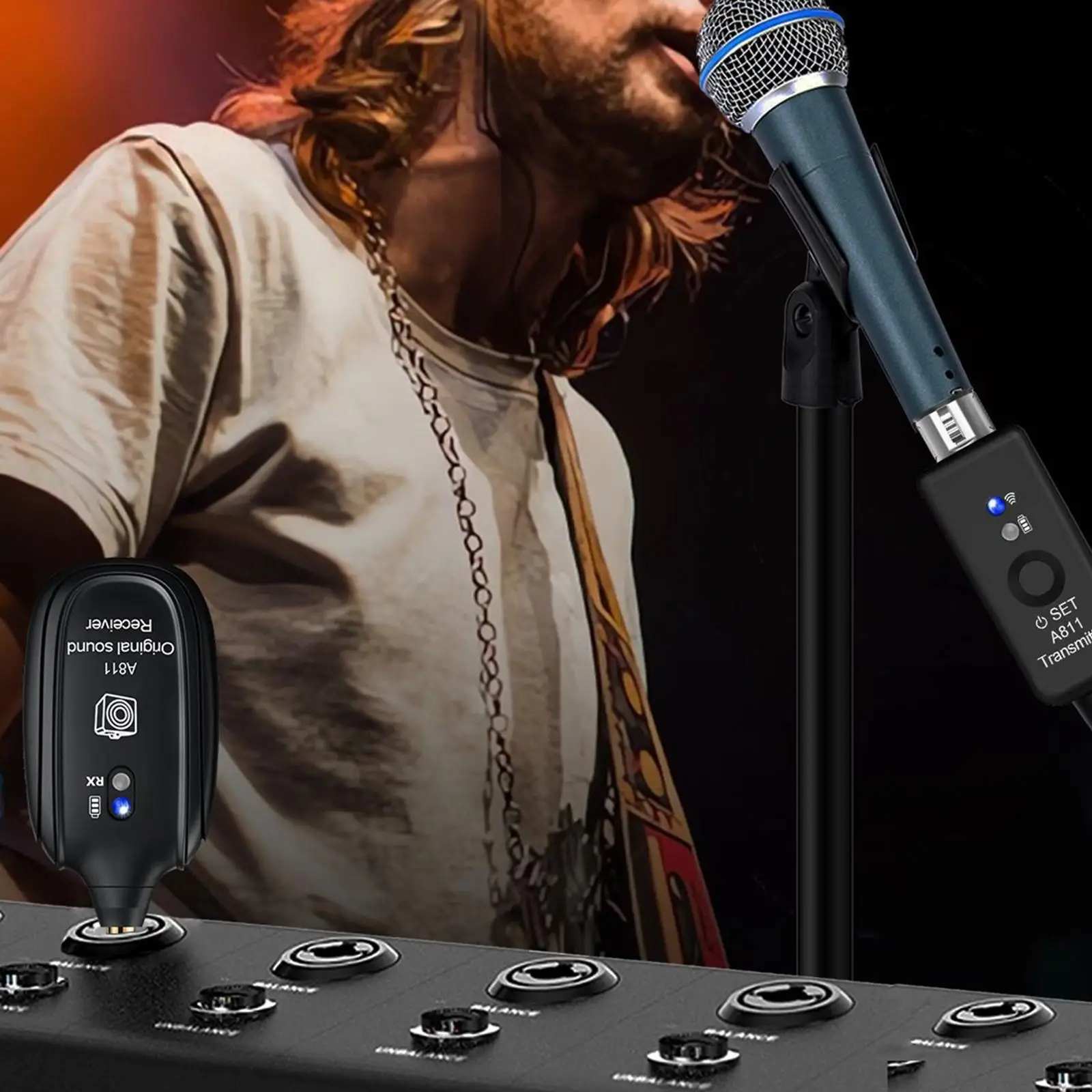 

Wireless Guitar Transmitters Receiver Music Equipment for Show Concert Live