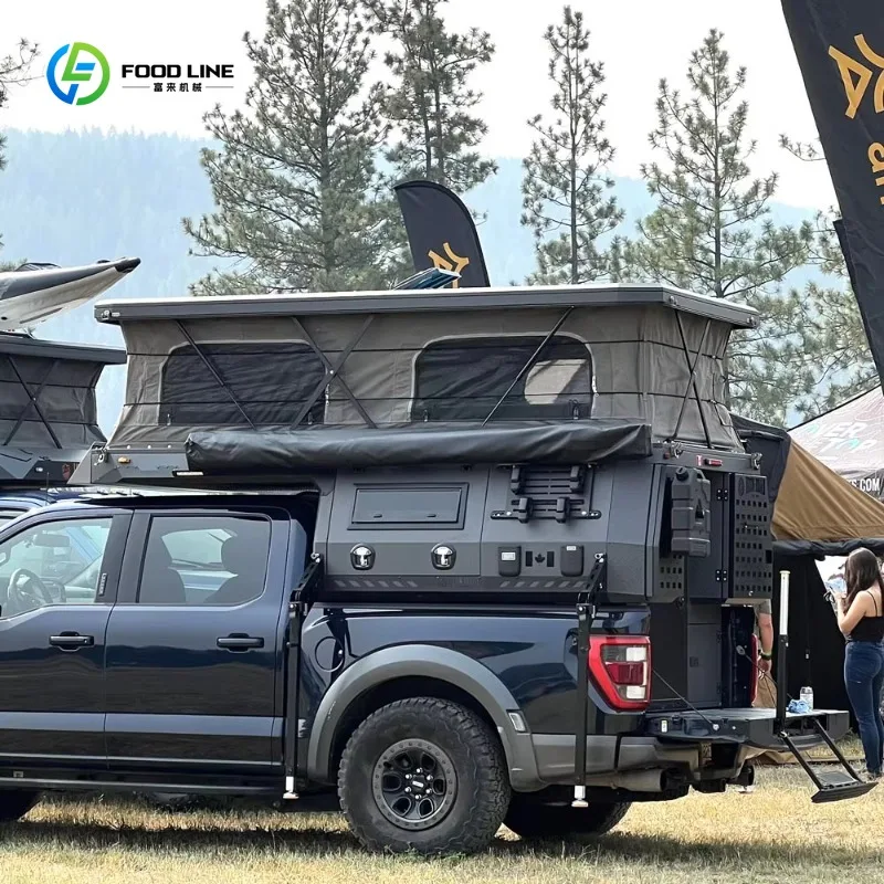 Truck Camper Slide in Pop Up Waterproof Fiberglass Custom Size Hard Shell OEM Customized