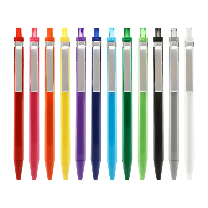 5PCS Switzerland Premec Candy Bright Gel Pen P1003 Solid Color Simple Metal 0.5mm Roller Ball Pen