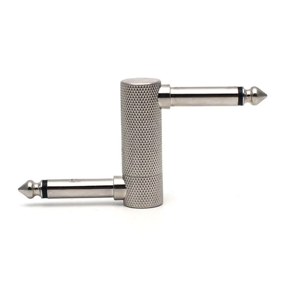 

Адаптер F1FD для гитарных педалей, 6,35 мм (1/4 дюйма), металлический, соединитель для гитарных эффектов, штекер-штекер, Z-образный, аудиоадаптер для инструментов