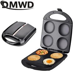 DMED Electric Egg Burger Machine Multifunctional Small Flat Frying Pan Breakfast Omelette Eggs Tart Pancake Pan Mold Muffin Oven