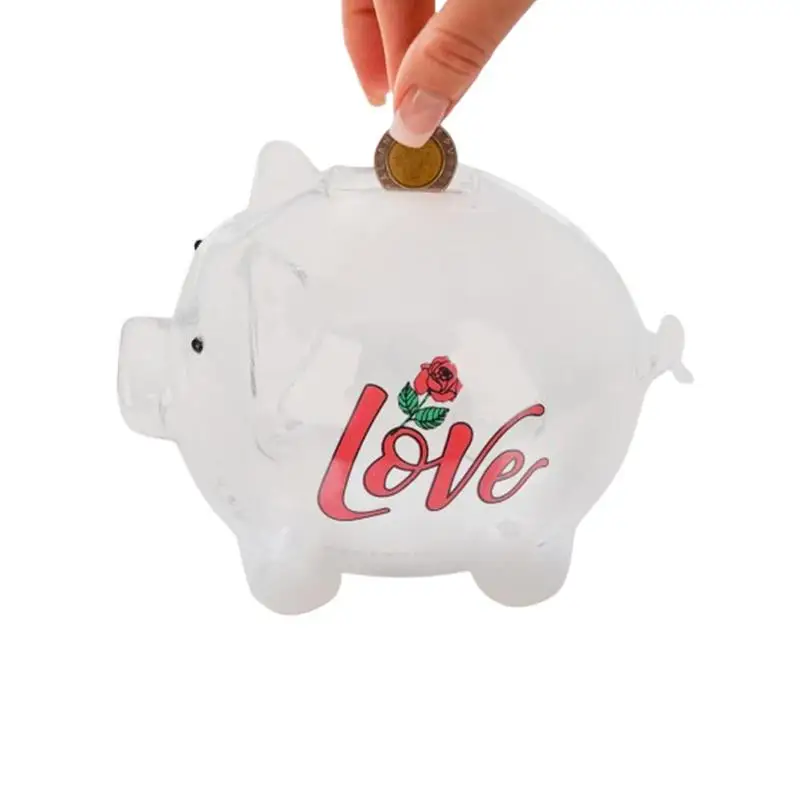 

Cute Money Bank Adorable Clear Money Bank With Animal-shape Nursery Decor Kids Money Banks Suitable For Bedroom Den Dresser