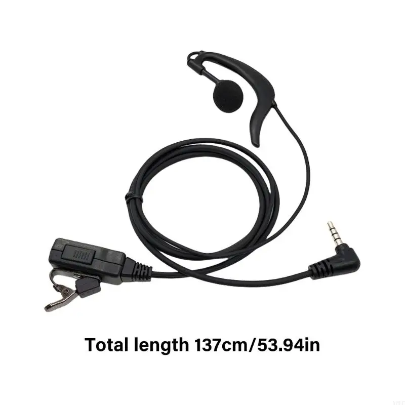 Auricular plástico con botón PTT auricular auricular radio vías con micrófonos auriculares multifunción