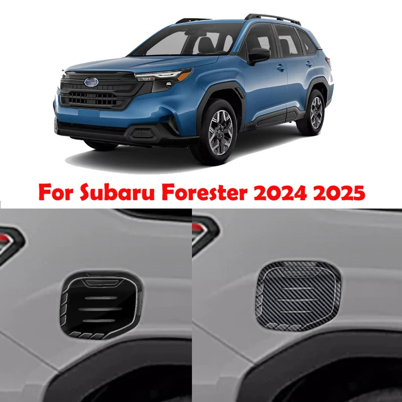 

For Subaru Forester 2024 2025 ABS carbonfiber Exterior Accessories Fuel Tank panel Cover Trim Oil Filler Decoration Cap panle