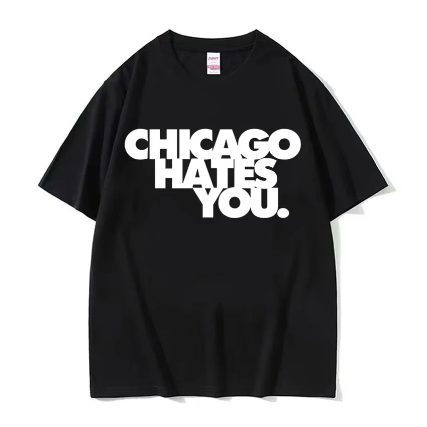 Rapper Chief Keef Chicago Hates You Same Style T Shirt Harajuku Hip Hop Vintage T-shirt Casual Women Tshirts