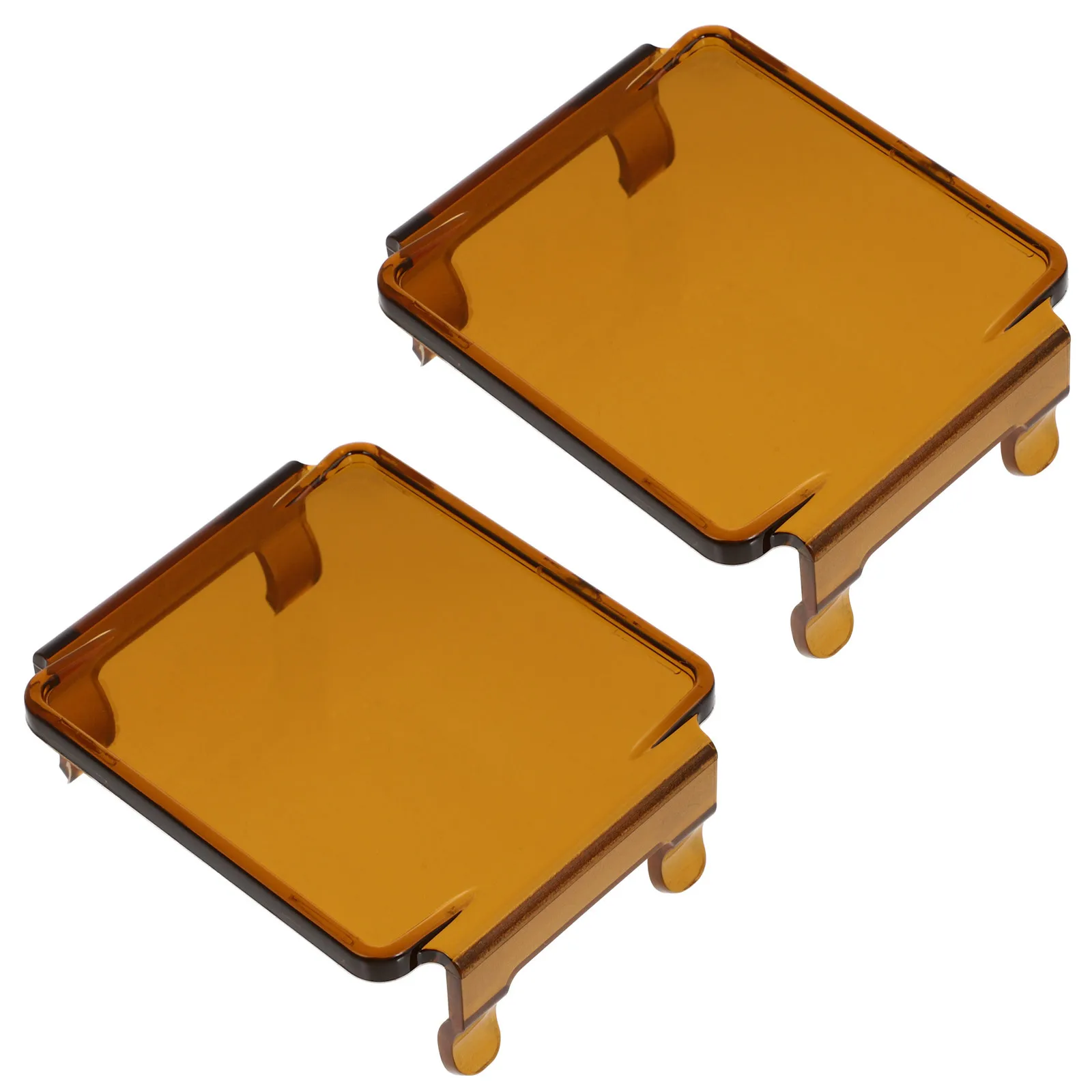 

2pcs Acrylic Car Light Cover Fog Driving Lampshade Durable Work Light Shield For Off-Road Truck Suv Decoration Exterior