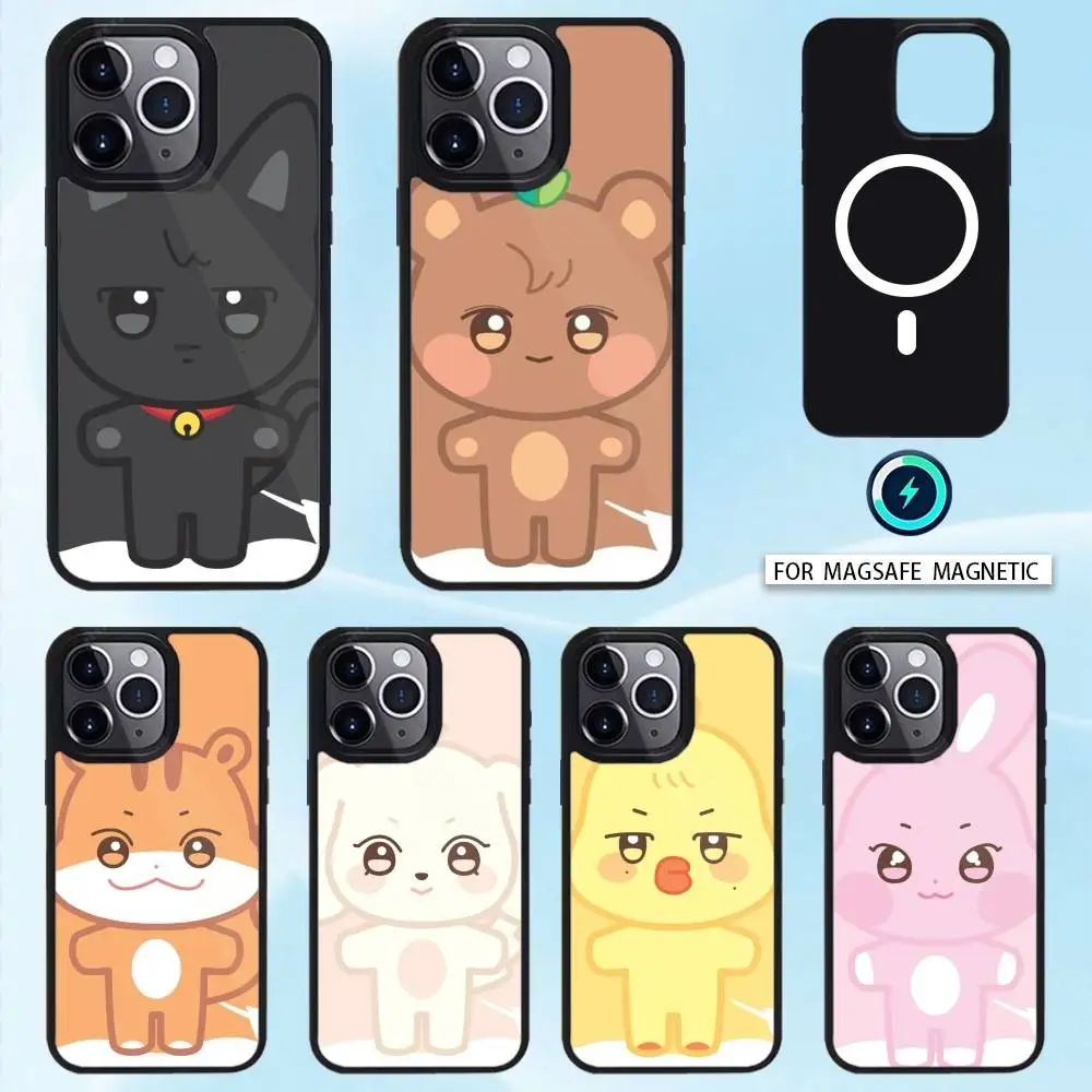 

Cute A-ANITEEZ Phone Case For iPhone17,16,15,14,13,12,11 Plus,Pro Max Magnetic For Magsafe Wireless Charging