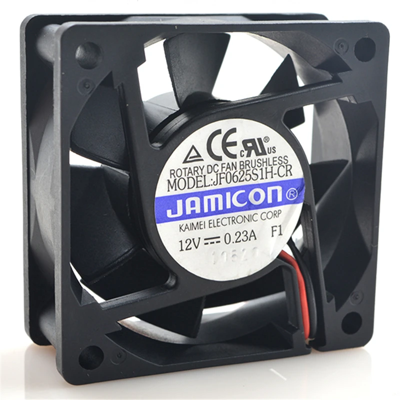 For Jamicon JF0625S1H-CR DC 12V 0.23A 6cm 6025 60x60x25mm Variable Frequency Silent Cooling Fan