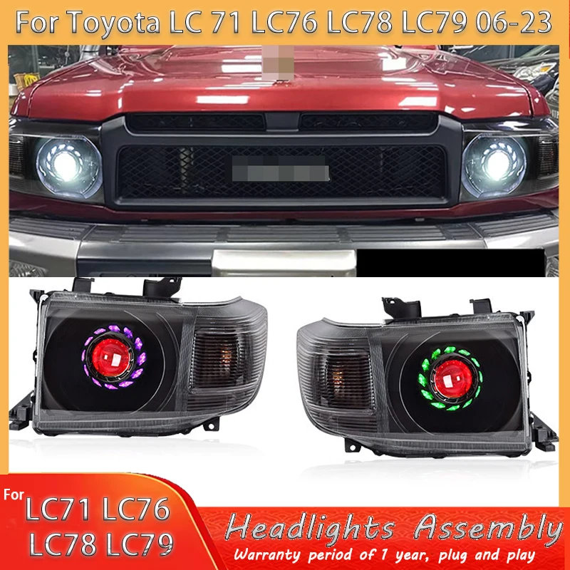 

Car LED Headlight For Toyota Land Cruiser LC79 FJ79 Headlight Front Lamp Customization RGB Design For Land Cruiser 70 Series