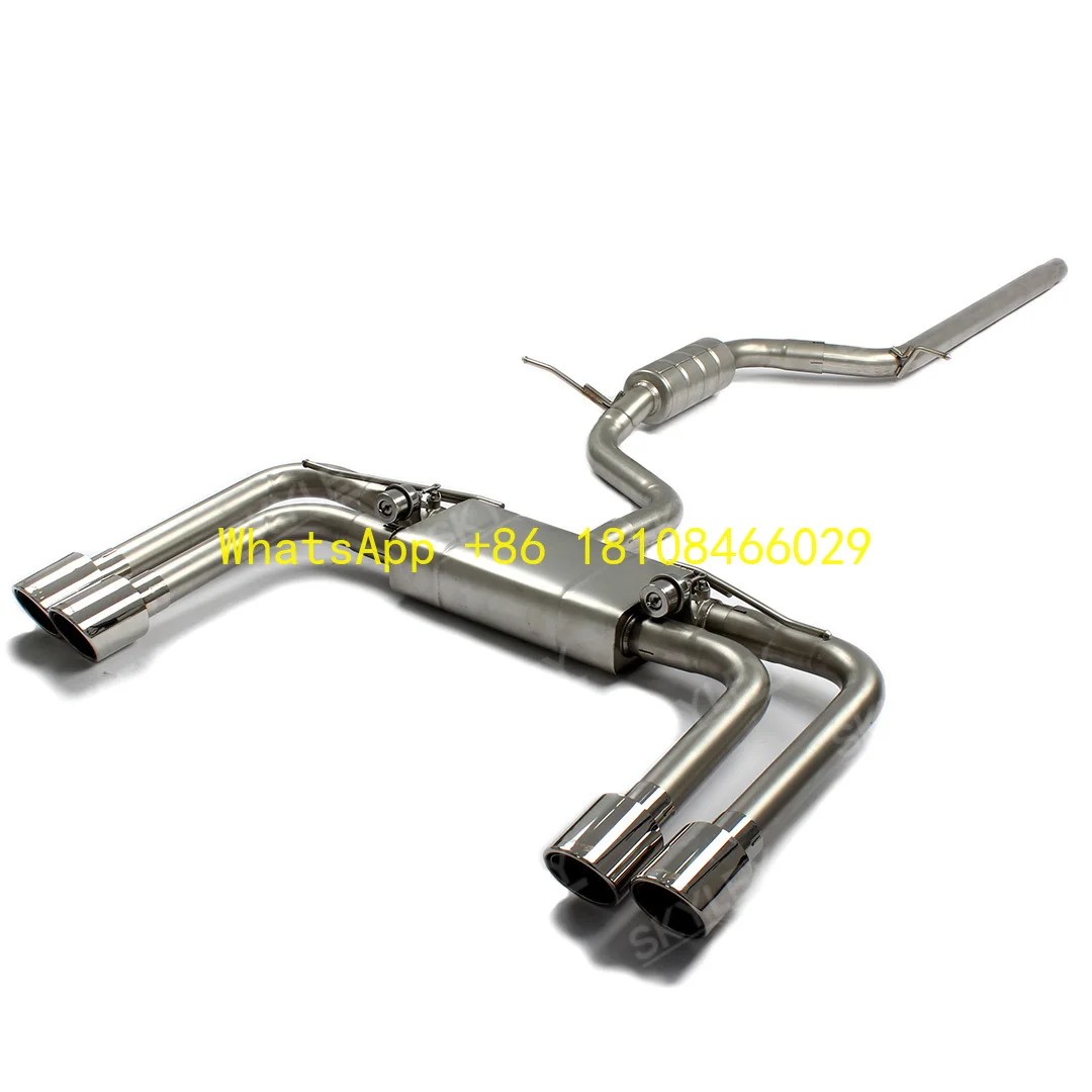 

Нержавеющая система выхлопной системы для Vw Golf Mk7.5/7.5 Gti 2.0t 2015-2019, автопроизводительные детали, клапан глушителя выхлопа