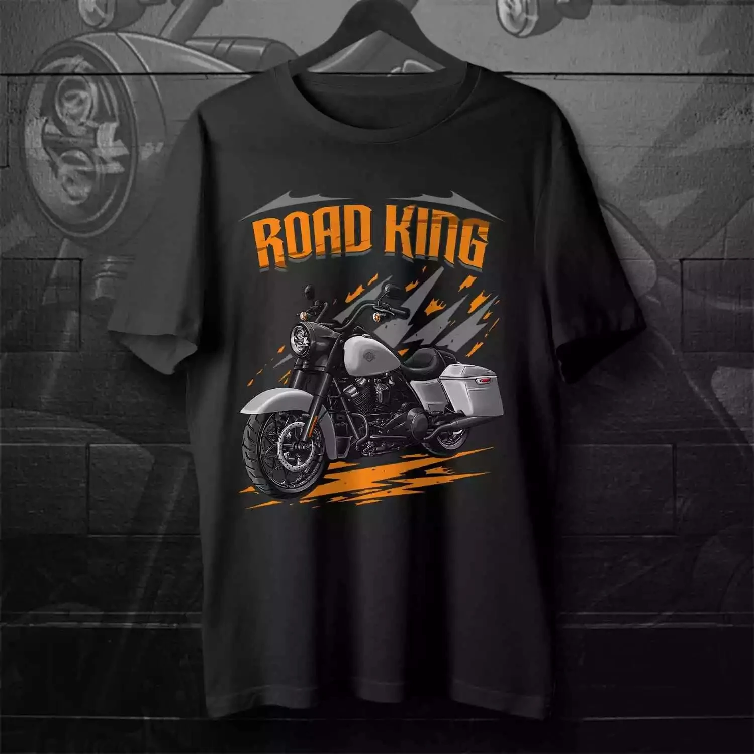 2021-2024 Models H-D Road King Special Motorcycle T-Shirt 100% Cotton O-Neck Short Sleeve Summer Casual Mens T-shirt Streetwear