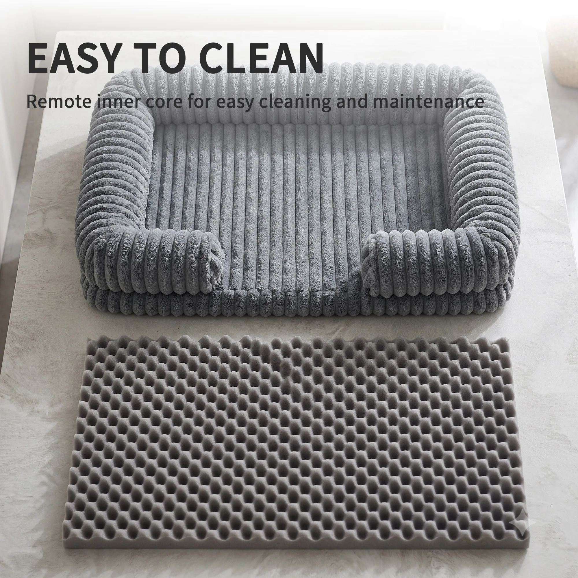 Cama ortopédica para perros co - Orthopedic Memory Foam Dog Bed Washable reseña y precio