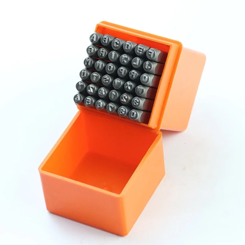 DIY tool steel alphabet, number alphabet printing punch 36PC alphabet punch alloy steel leather