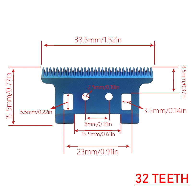 For Kemei KM-2299 Hair Clipper Replacement Movable Blade Head  Professional Hair Trimmer Head Parts Accessories