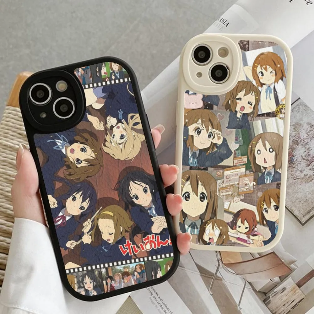 Anime K-ON！ Phone Case Hard Leather For iPhone 14 13 12 Mini 11 14 Pro Max Xs X Xr 7 8 Plus Fundas