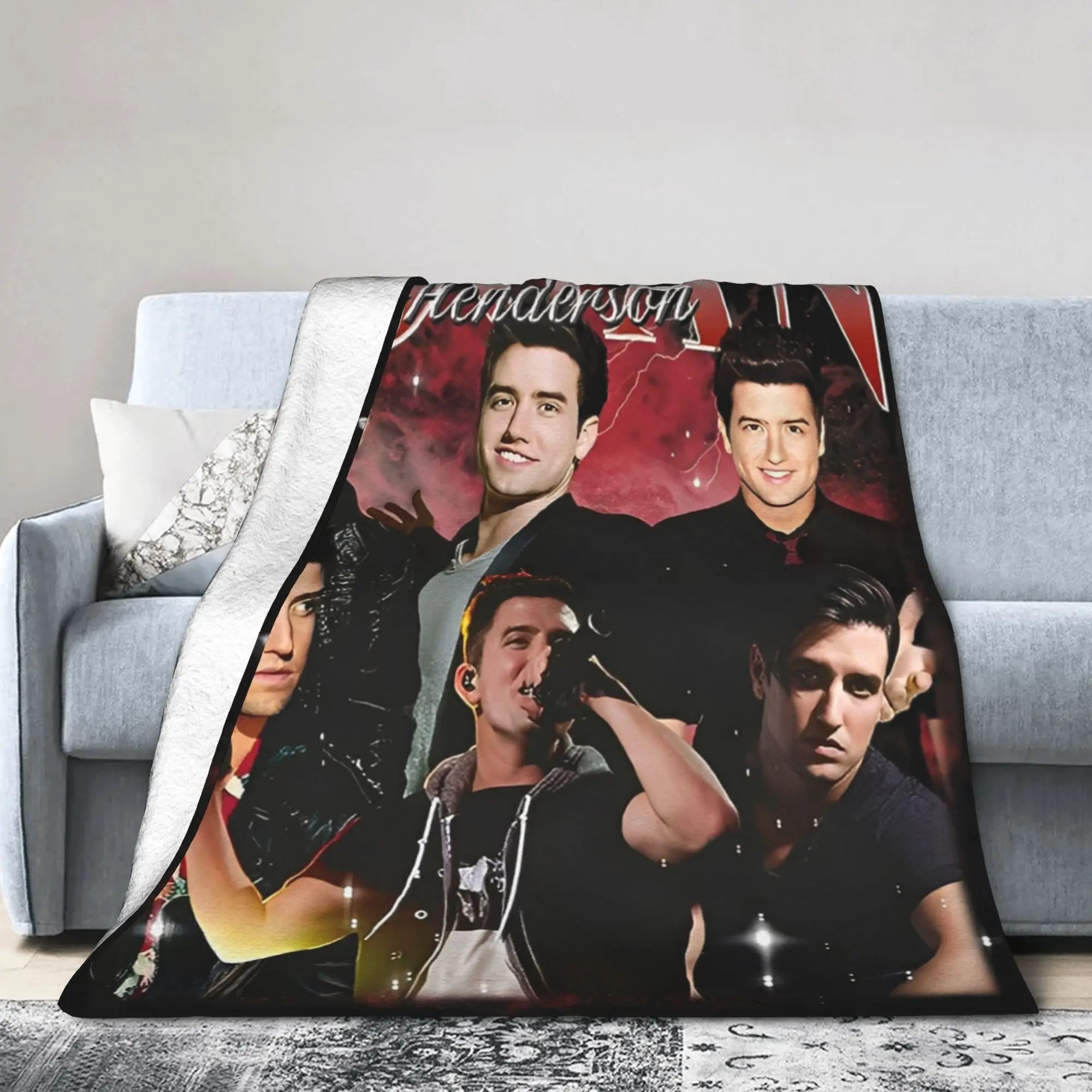 Big Time Rush Logan Henderson  Blankets Quality Super Soft  Throw Blanket Winter Travel Home Decor Novelty Bedspread