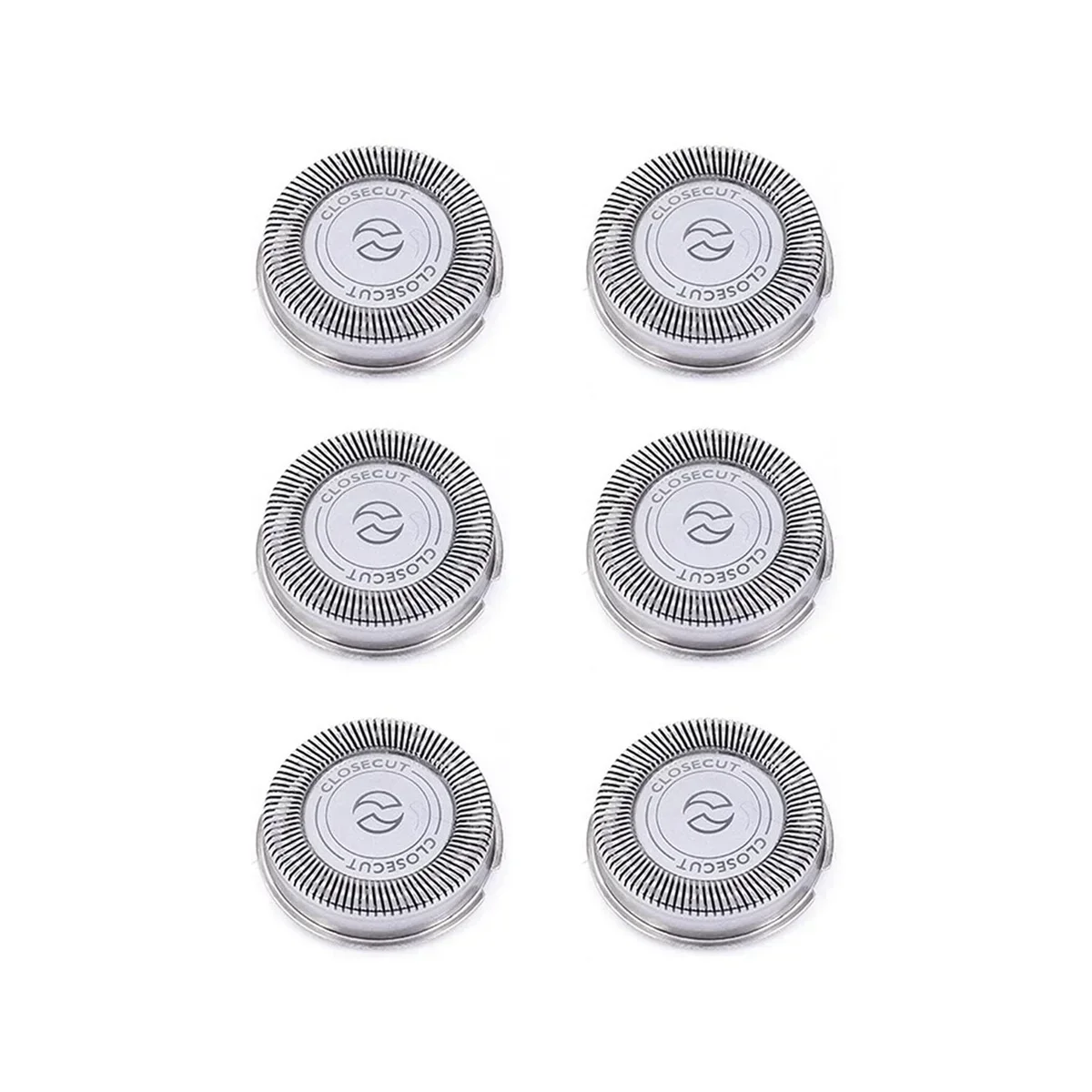 6Pack SH30 Replacement Heads for Philips Norelco Shaver Series 3000, 2000, 1000 and S738, with Durable Sharp Blades