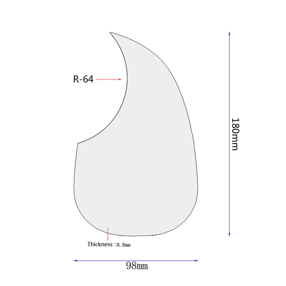 

1 pc Wood Grain 128Mm Anti-Scratch Self- Plate For Acoustic Guitar Parts Guitar Accessories Decoration