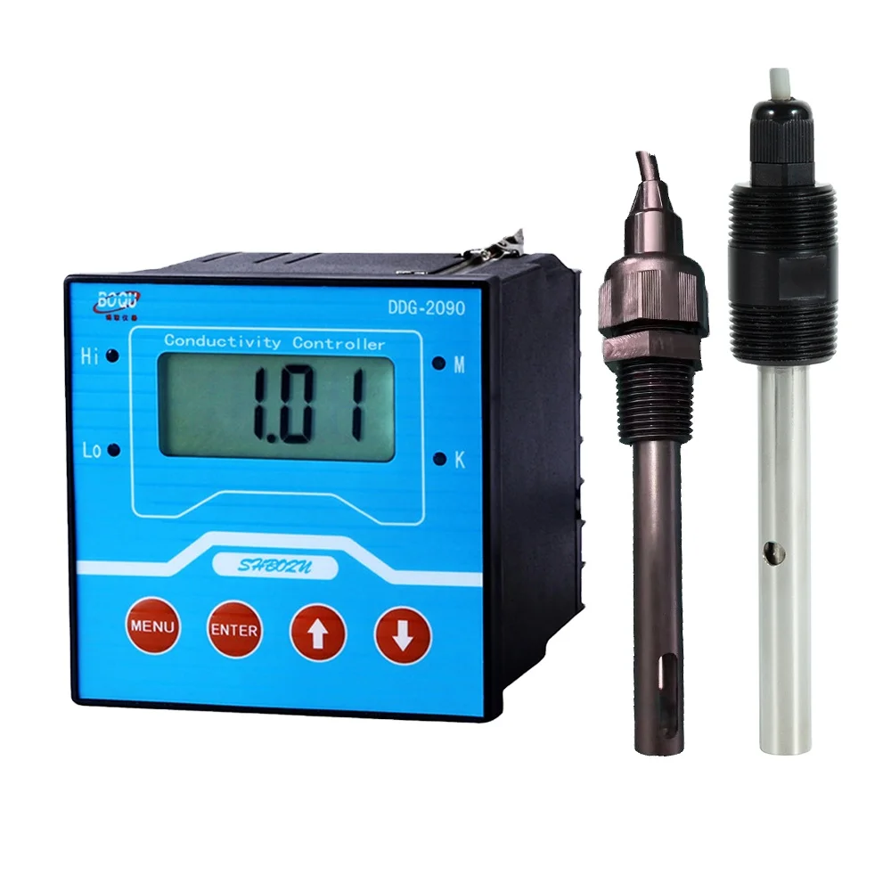 

DDG-2090 RS485 4-20mA Water PH EC DO Hardness Controller Digital Conductivity Analyzer for Waste Water Treatment