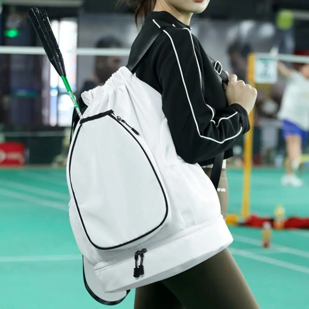

Multifunctional Badminton Racket Backpack Large Capacity Waterproof Pickleball Racket Bag with Shoes Pocket Tennis Bag