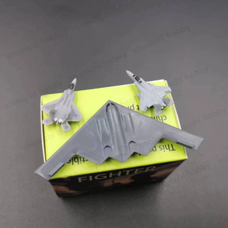 Kit de simulación de bombardero estratégico, de combate de F-15 F-22, bricolaje, decoración de aviones de lucha de colores, 1 Juego, modelo a escala 1/700, B-2