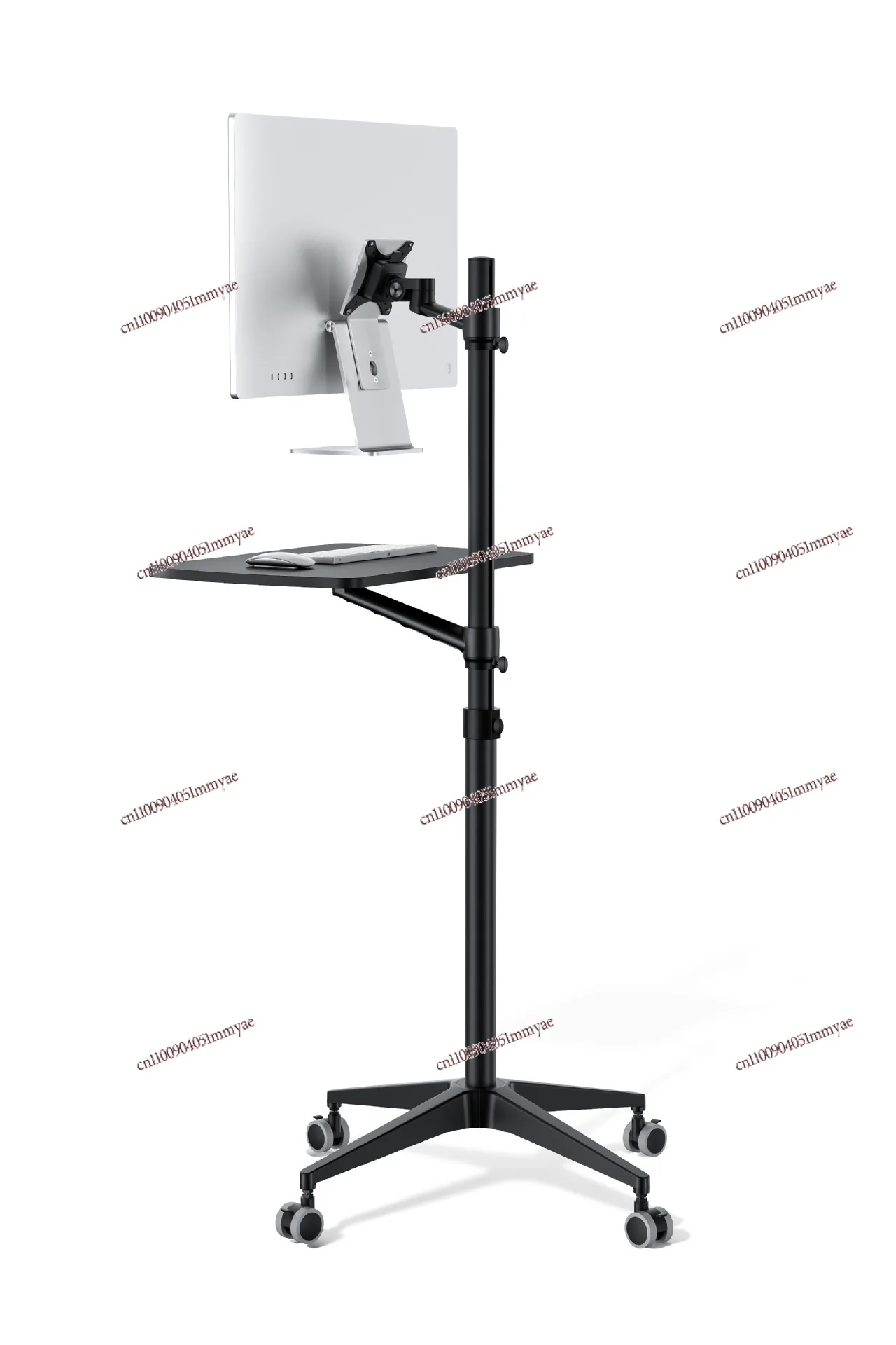 Workbench Notebook Monitor Support Frame Manual Lifting Standing Ground Movement