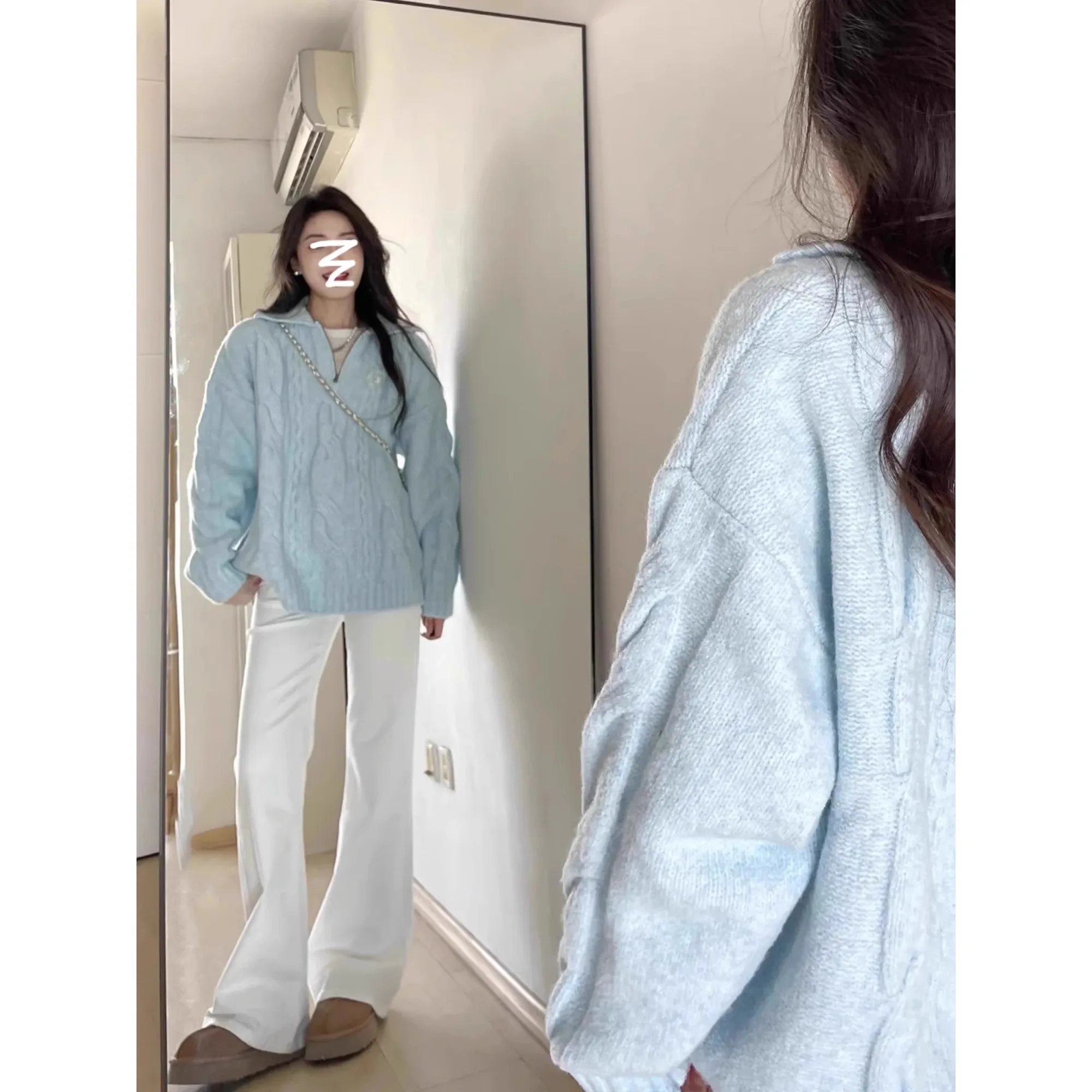 하이웨이스트 벨보텀 청바지 여성용 신축성 슬림핏 롱 코튼 스트레치 데님 봄 패션 바지 플로어 기장