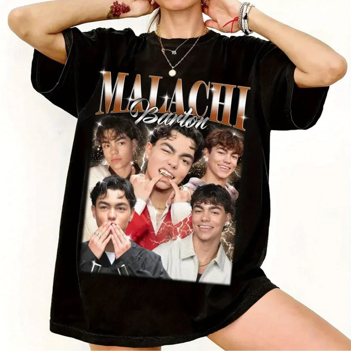 Malachi Barton Vintage TShirt Nostalgic Style Malachi Barton Shirt Aesthetic Celebrity Malachi Barton Fan Gift Aesthetic Clothes