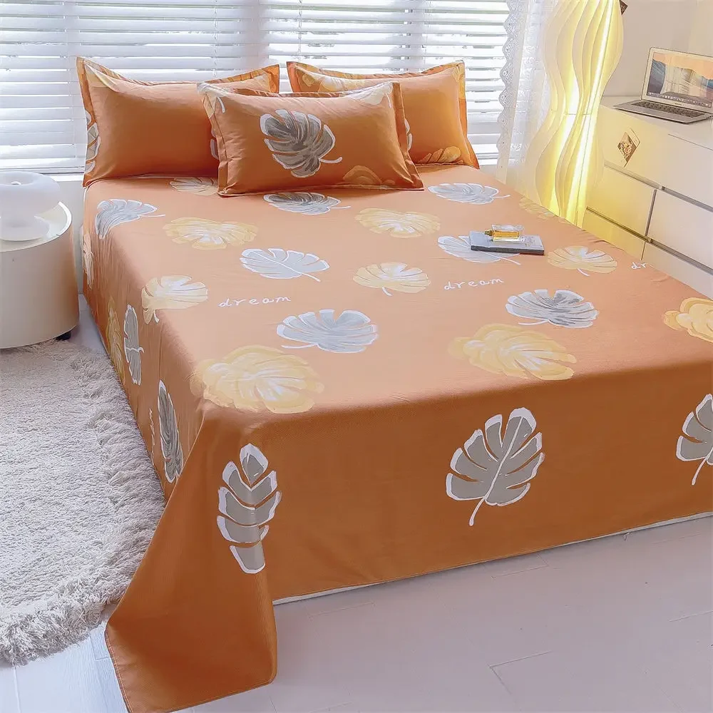 Trendy Patterned Bed Sheet Set For All Seasons Super Soft Microfiber Twin Full Queen Size Home