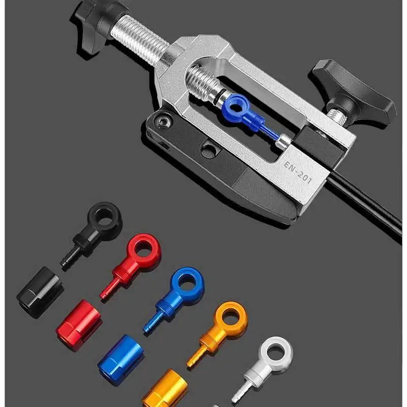 Bicycle Hydraulic Brake Banjo Fitting Kit Aluminum Alloy BH90 Compatible Oil Needle Olive Head For Road Bike Mountain Bike