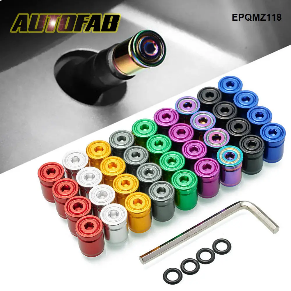 AUTOFAB 4PCS/PACK Anti-Theft Dust-Proof Aluminum Car Tire Valve Stem Caps Auto Wheel Tyre Air Stems Cover EPQMZ118