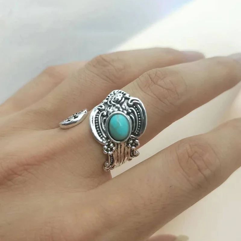 

In 2024, fashionable, affordable, creative flowers, turquoise, jewelry, versatile, men's, women's, gifts, love, charming rings