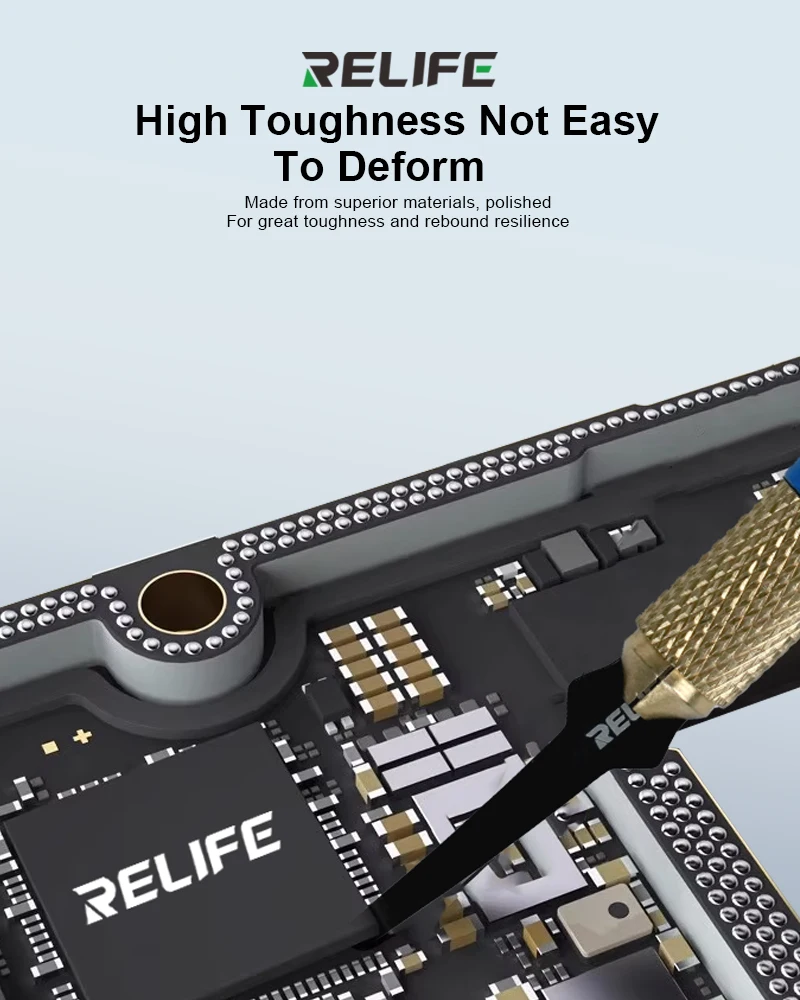 RELIFE TK5 8 IN 1 Multifunctional Knife Hand Polished Ultra Thin Blade Set Phone Motherboard Glue Removal IC CPU Prying Tools