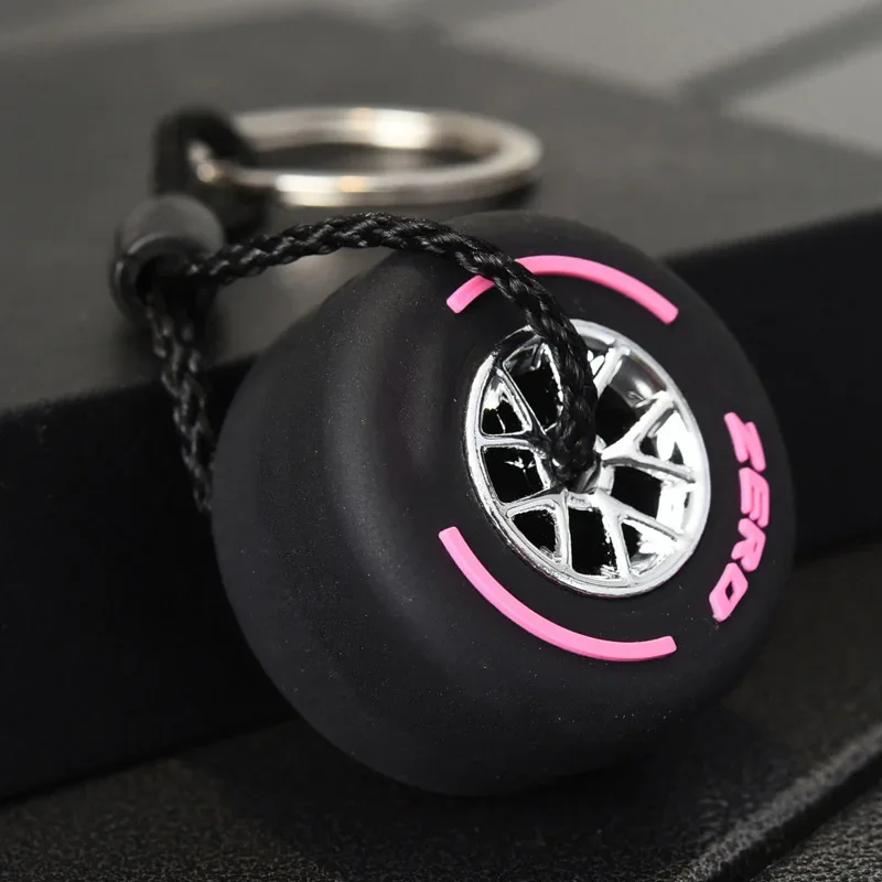 Luxury Mini F1 Racing Tire Keychain Car Key Accessories  Toy gifts PVC Tyre Pendant Bag Charm Men\'s Gadgets Gifts