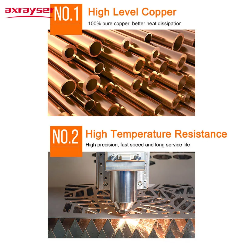 OSPRI 고속 절단기 Patrs FSN08 LC 시리즈 소모품 순동 3D 레이저 노즐, D15 M8 H19