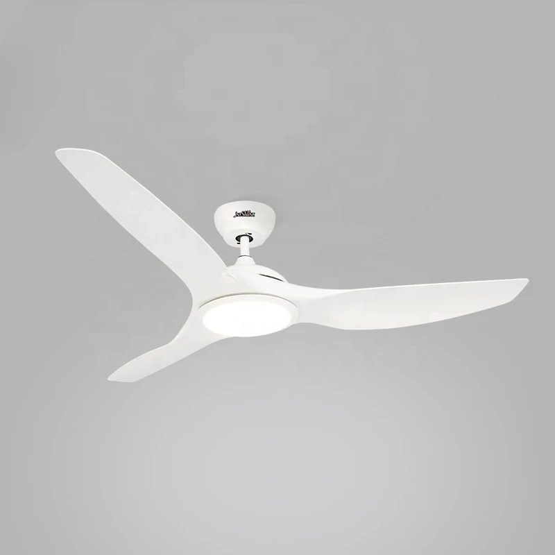 1stshine Ceiling Fan Factory Sale Popular Low Noise White Abs Blade Remote Ceiling Fan with Led Light