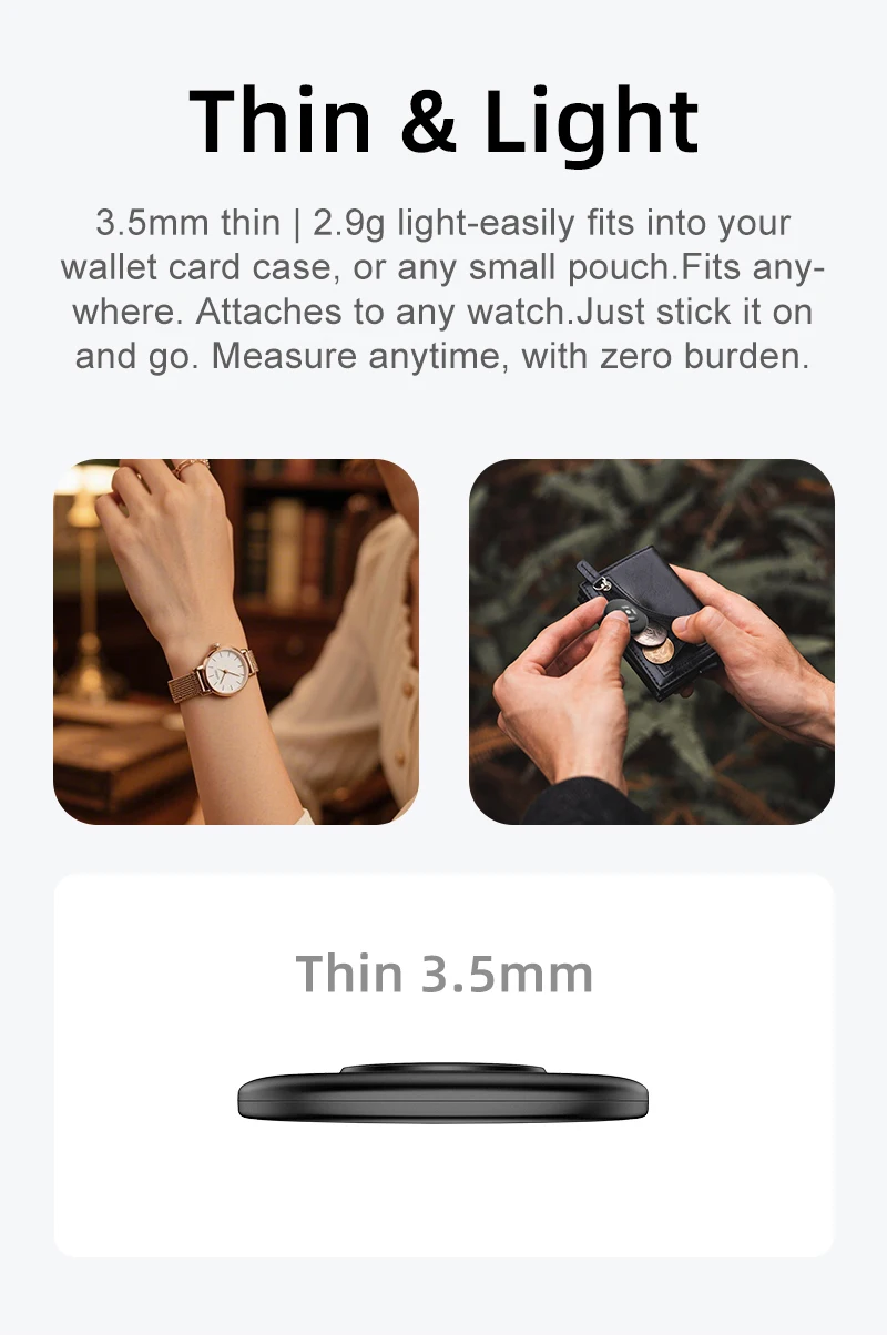 Intelligenter KI-Gesundheits-Detektionssticker für normale Uhren, KI-Gesundheits-Patch für jede Uhr, verwandeln Sie Ihre Uhr in eine Smartwatch. – Detail 4