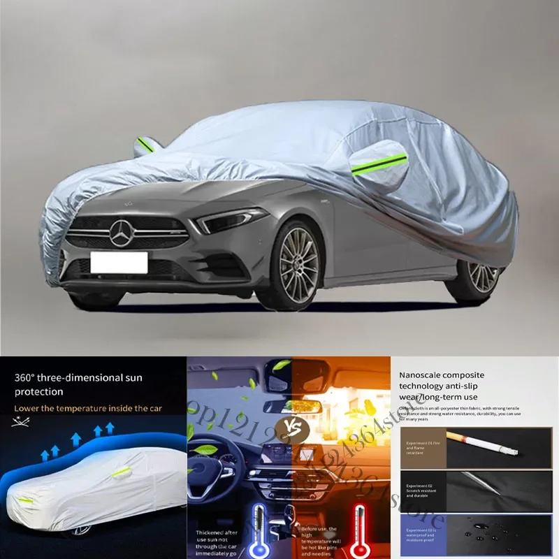 

For Mercedes Benz AMG A Class Auto Anti snow Anti dust Anti-uv Anti peeling paint And Anti Rainwater 210t car cover Car cover