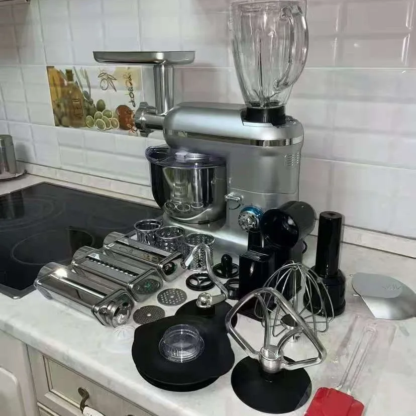 8-In-1 Multifunctional Chef Machine Household 6L Automatic Cooking and Dough Mixing Machine Kneading Machine
