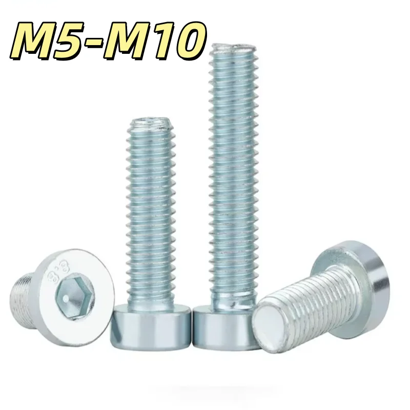 M5 M6 M8 M10 8.8 Grade Carbon Steel Zinc Plated DIN7984 Hex Hexagon Socket Thin Low Short Profile Head Allen Cap Screw