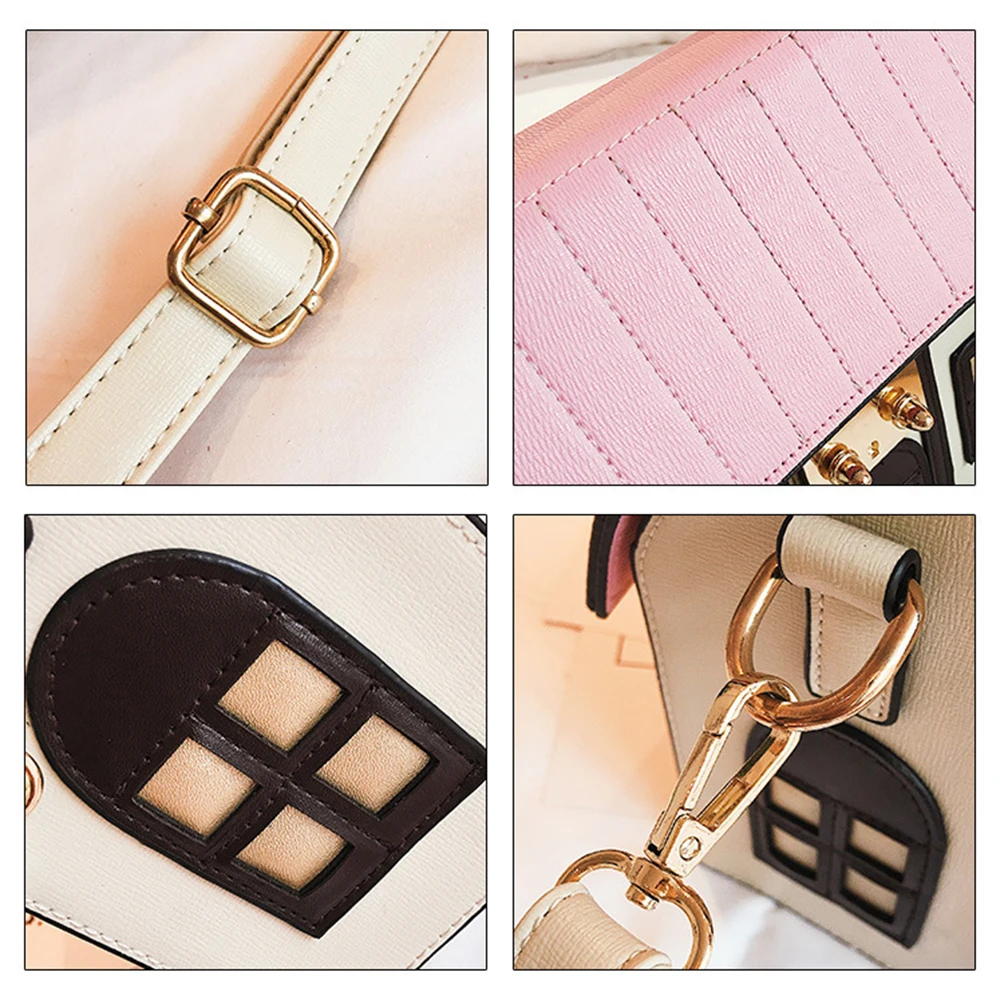 Ladies' new creative single shoulder crossbody bag versatile house style crossbody bag fashion color blocked small square bag view 5