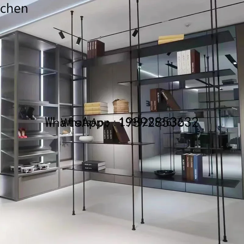 

a207 Minimalist Layered Shelf Hanging Storage Rack Floor Display Rack Entryway Shelf
