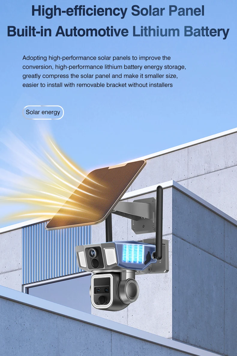 

Wistino 2K Solar Wireless 4G Cctv Camera Outdoor Motion Detection 360 Dual Lens Audio Night Vision Solar Wifi Camera 4G Sim Card