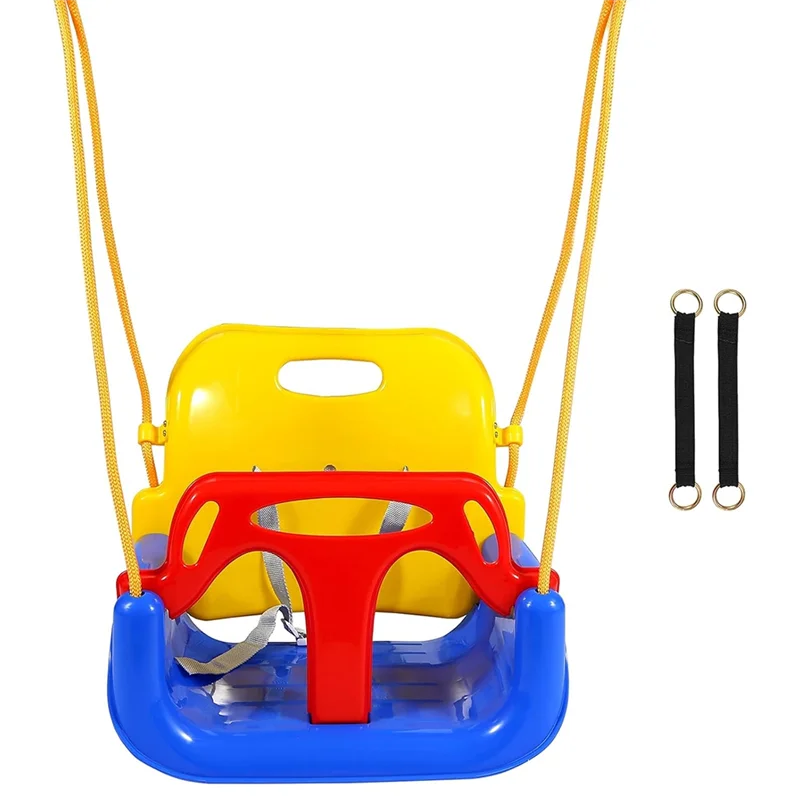 

BA-крытые качели для малышей 3 в 1, подвесная корзина для малышей, съемная поддержка с высокой спинкой от 6 месяцев до 12 лет A