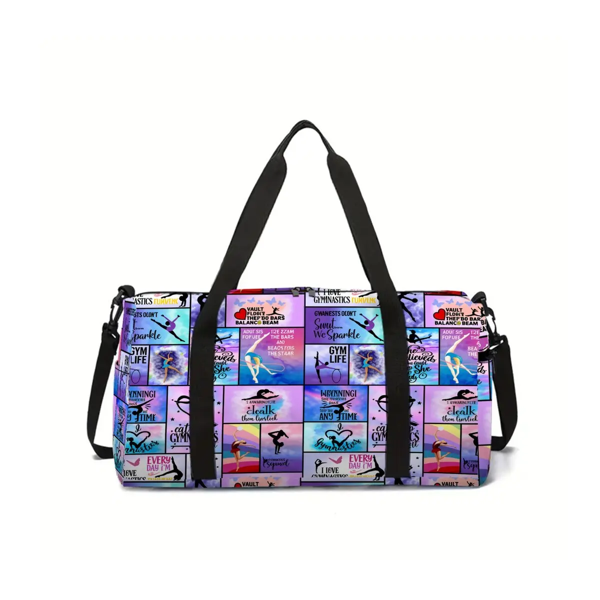 

Yoga Dance Pattern 2D Cartoon School Travel Bag Large Capacity Zipper Luggage Bag Best Gift for Boys Girls Fashion Style