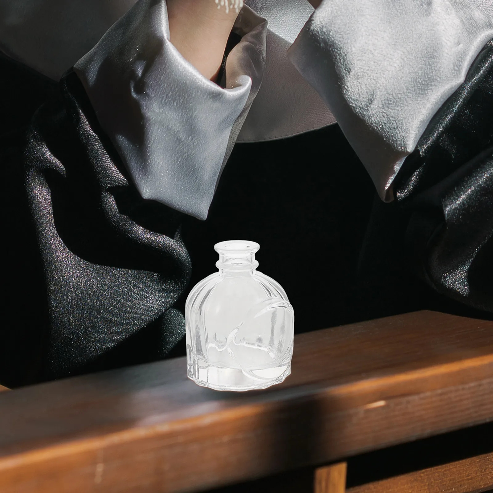 Empty Holy Water Bottle Small Glass Leakproof Travel Refillable Blessing Water Container Essential Oil Sample Perfume Bottle